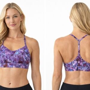 lululemon athletica Purple Floral Sports Bra